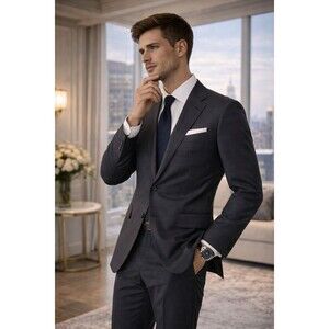 CANALI Men’s Black Wool Blazer Super 120’s Made in Italy Classic Fit Sport Coat